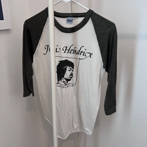 Vintage 1970s Jimi Hendrix Raglan 3/4 Sleeve Baseball Tee Small - Picture 3 of 13